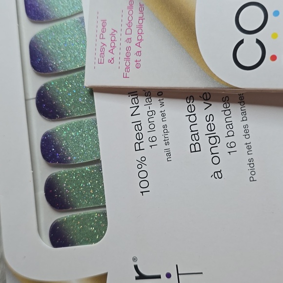 Color Street Nail Strips Bundle Of Five Glitter Blues Sets #7 - Picture 4 of 6